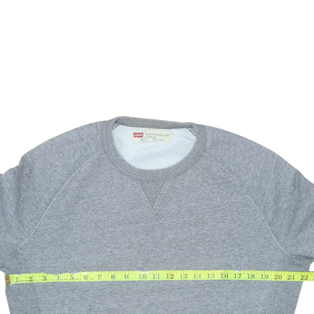 Levi's Men's Grey Classic Crew Neck Pullover Sweatshirt Size M