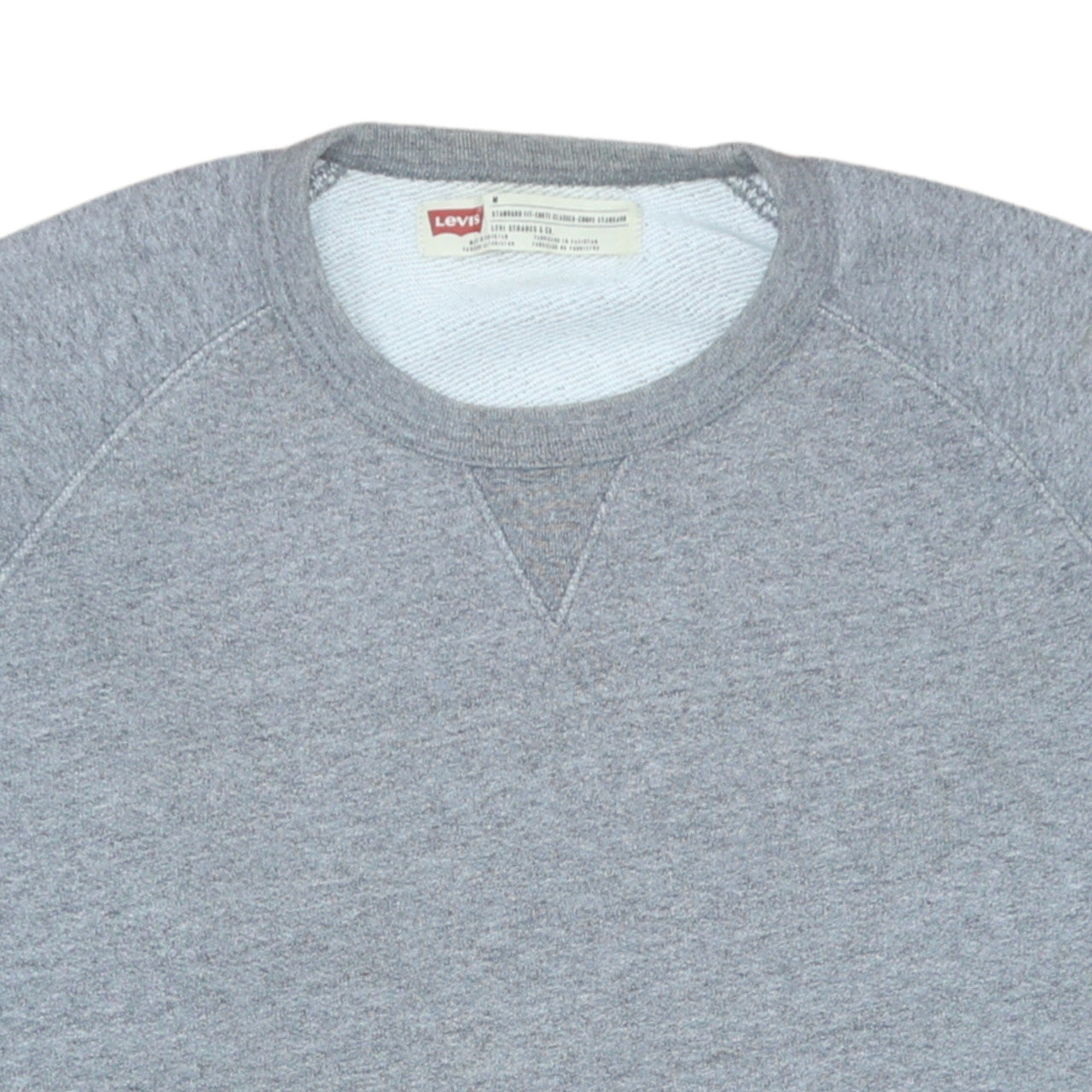 Levi's Men's Grey Classic Crew Neck Pullover Sweatshirt Size M