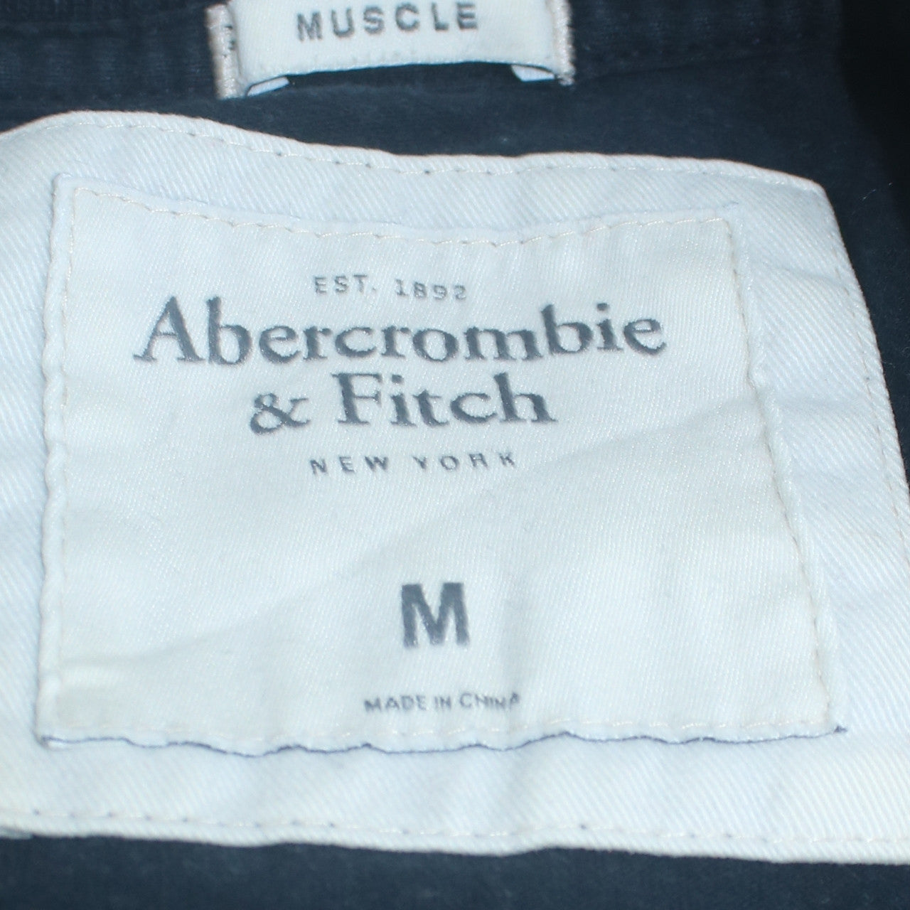 Abercrombie & Fitch Men's Black Graphic Print Crew Neck T-Shirt M