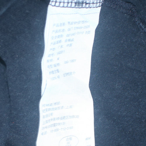 Abercrombie & Fitch Men's Black Graphic Print Crew Neck T-Shirt M