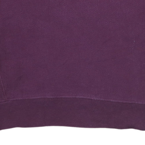 Champion Women’s Purple Reverse Weave Sweatshirt Small Logo Crew Neck