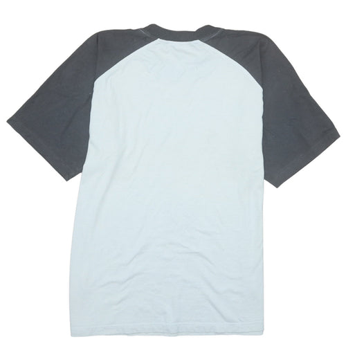 FILA Men’s Grey & White Colourblock Logo T-Shirt Size L