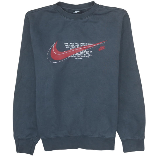 Nike Men's Blue Graphic Pullover Sweatshirt Small