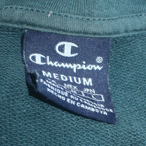 Champion Men’s Green Track Jacket Medium Full Zip Regular Fit