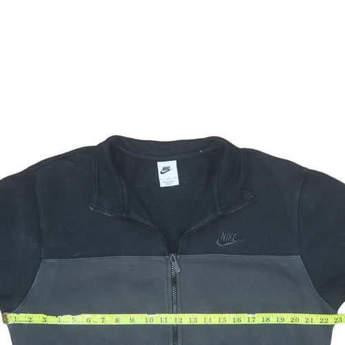 Nike Men's Black Medium Track Jacket Full Zip Fleece Activewear