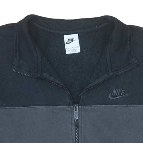 Nike Men's Black Medium Track Jacket Full Zip Fleece Activewear