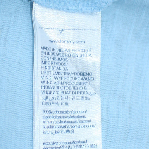 Tommy Hilfiger Men's Blue XL Organic Cotton Crew Neck T-Shirt