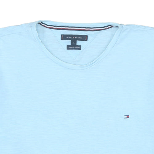 Tommy Hilfiger Men's Blue XL Organic Cotton Crew Neck T-Shirt