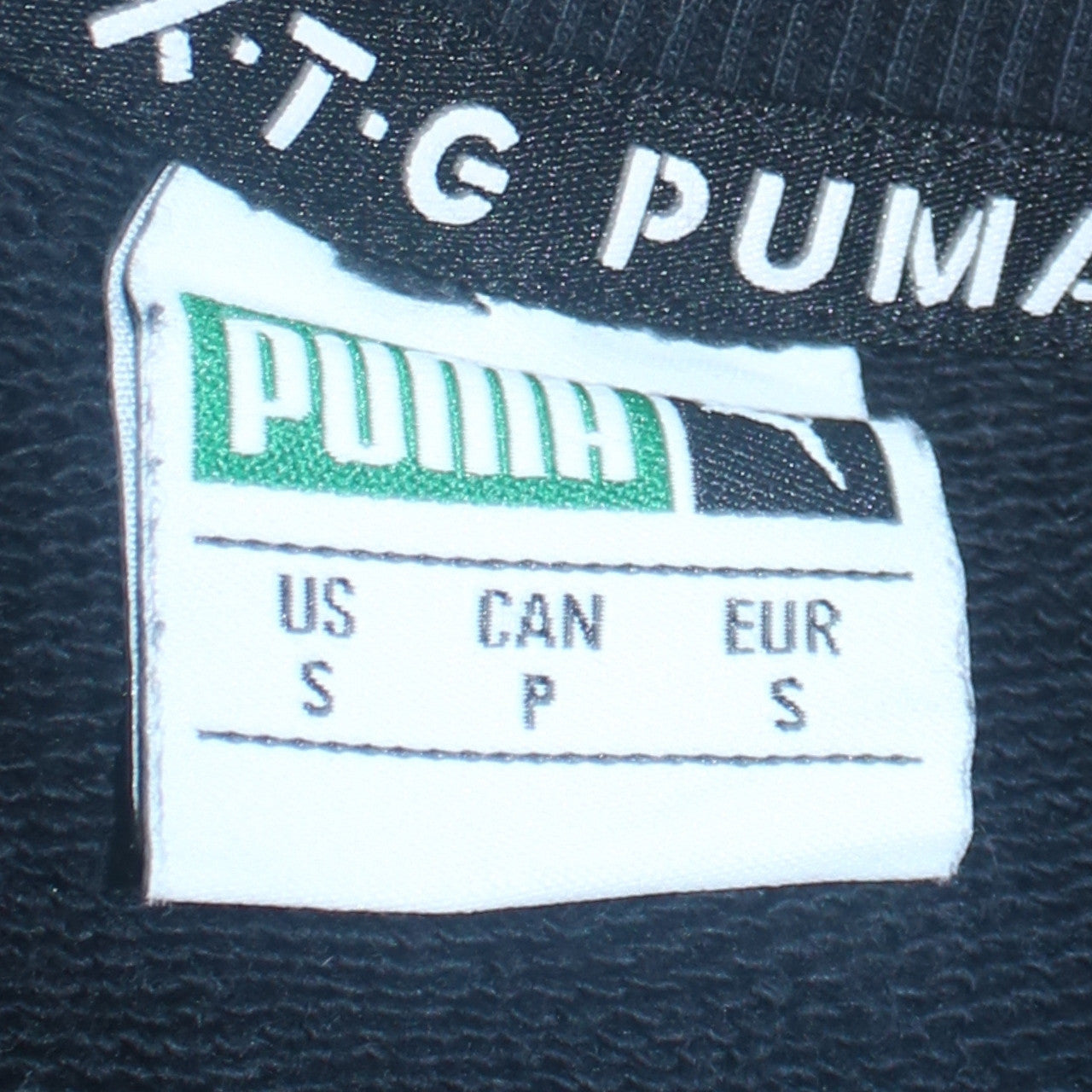 Puma Men’s Black Small Pullover Sweatshirt Crew Neck Logo Sports Top