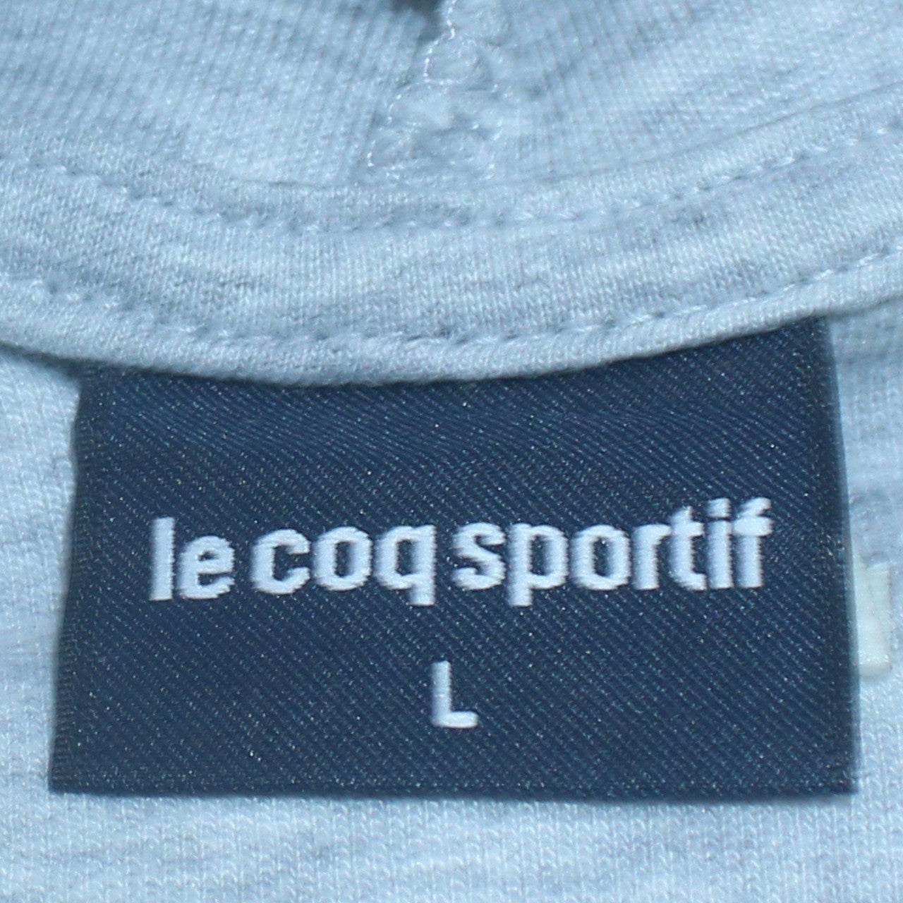 Le Coq Sportif Men’s Grey Pullover Hoodie L Logo Sportswear