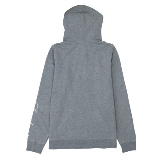 Hollister Men's Grey Pullover Hoodie L Dubai Embroidered Logo Jumper