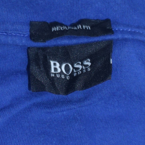 Hugo Boss Men’s Grey 1/4 Zip Sweatshirt Size L Regular Fit