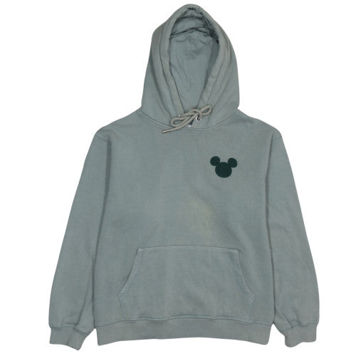 H&M Disney Women's Green Pullover Hoodie Size 12 Mickey Logo