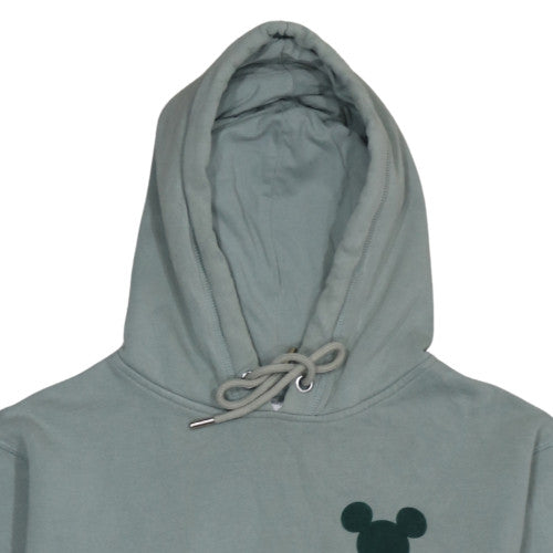H&M Disney Women's Green Pullover Hoodie Size 12 Mickey Logo