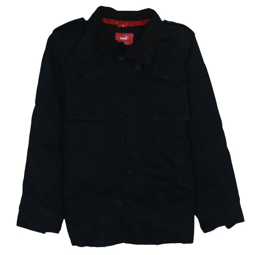 Puma Men's Black Military Cotton Jacket L Regular Fit