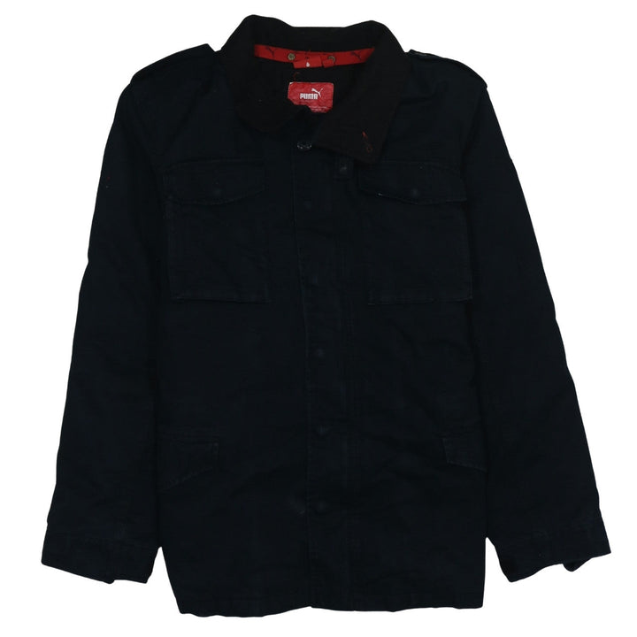 Puma Men's Black Military Cotton Jacket L Regular Fit
