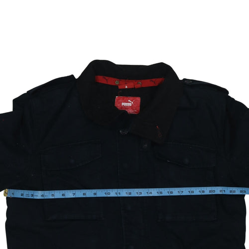 Puma Men's Black Military Cotton Jacket L Regular Fit