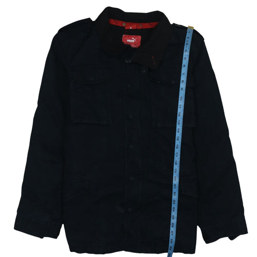 Puma Men's Black Military Cotton Jacket L Regular Fit