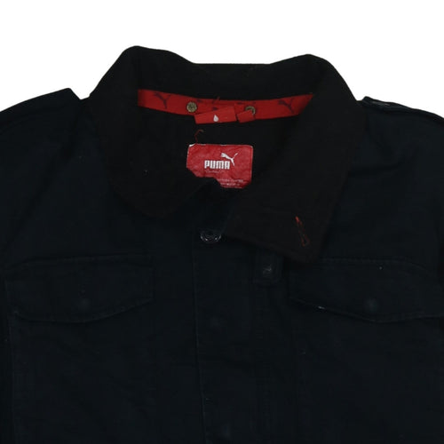 Puma Men's Black Military Cotton Jacket L Regular Fit