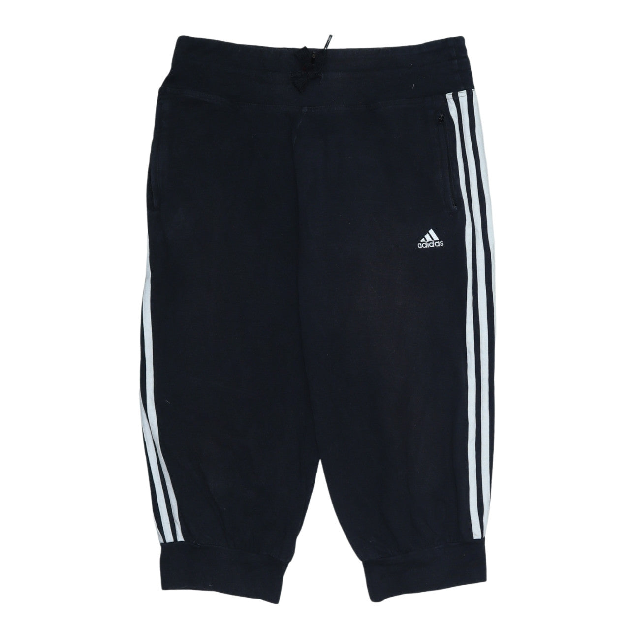 Adidas Womens Black Size 14 Performance Athletic 3-Stripes Shorts