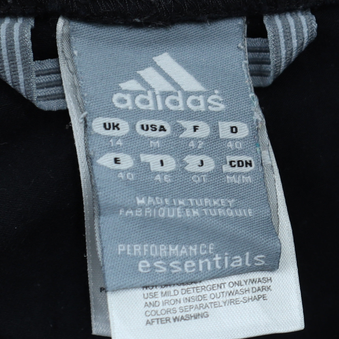 Adidas Womens Black Size 14 Performance Athletic 3-Stripes Shorts