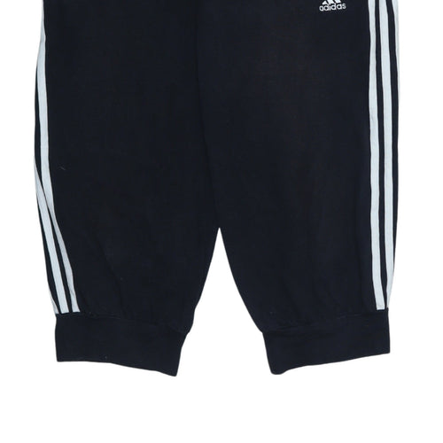 Adidas Womens Black Size 14 Performance Athletic 3-Stripes Shorts