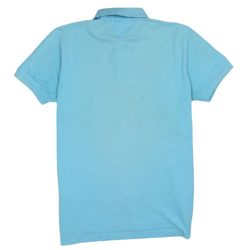 Tommy Hilfiger Men's Blue L Cotton Polo Shirt Classic Casual