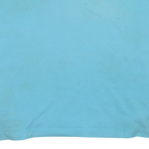 Tommy Hilfiger Men's Blue L Cotton Polo Shirt Classic Casual