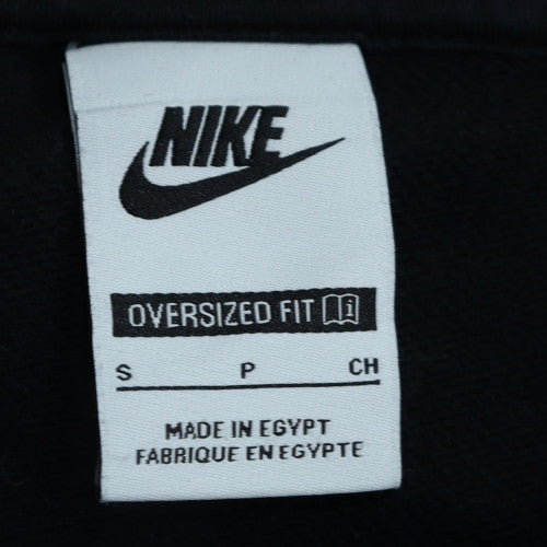 Nike Womens Black Oversized 1/4 Zip Sweatshirt Size S