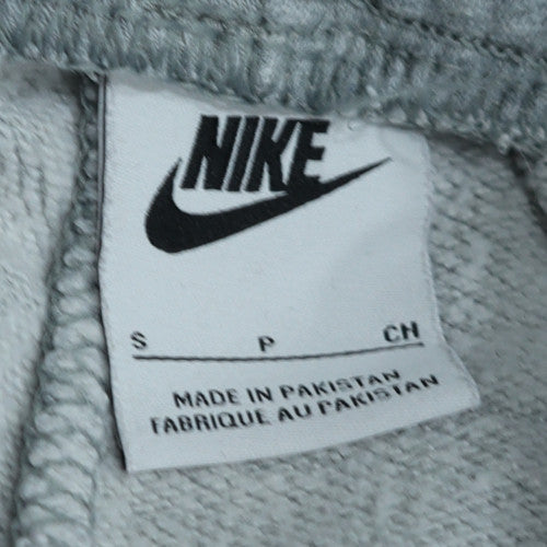 Nike Men's Grey Jogger Sweatpants S Regular Fit Fleece Trousers
