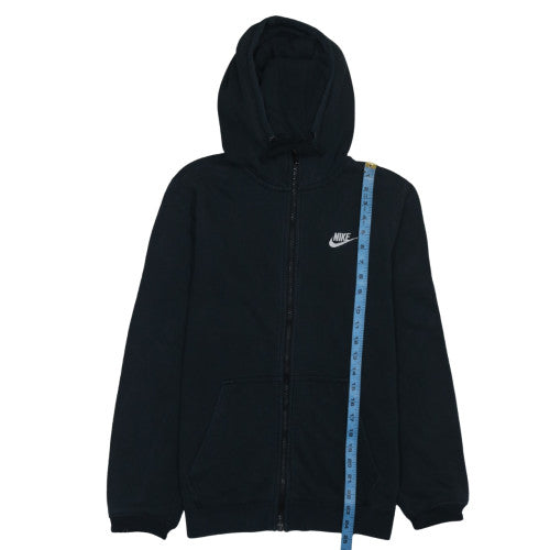 Nike Men's Black Small Full Zip Fleece Hoodie Sweatshirt