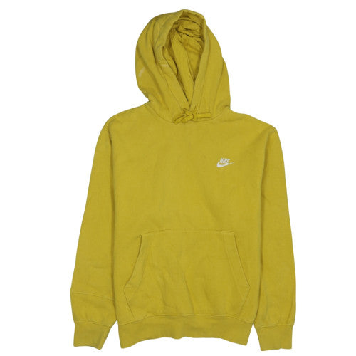 Nike Men's Yellow Pullover Hoodie Size S Fleece Sportswear