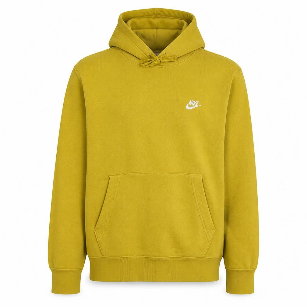 Nike Men's Yellow Pullover Hoodie Size S Fleece Sportswear