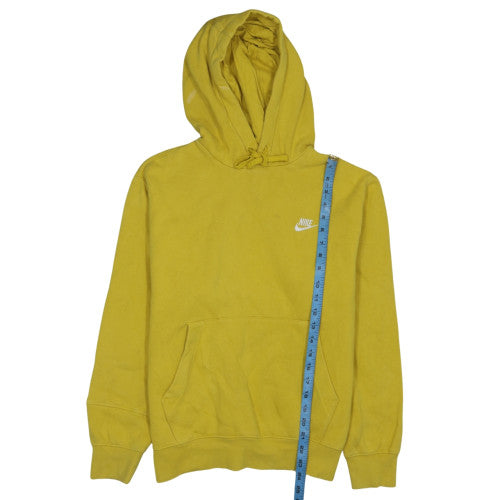 Nike Men's Yellow Pullover Hoodie Size S Fleece Sportswear