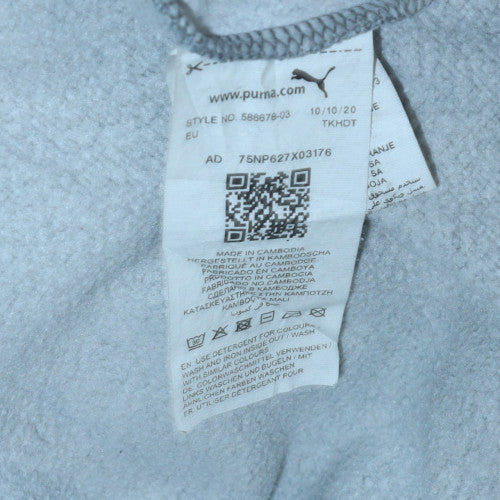 Puma Mens Grey Crew Neck Logo Sweatshirt L Regular Fit