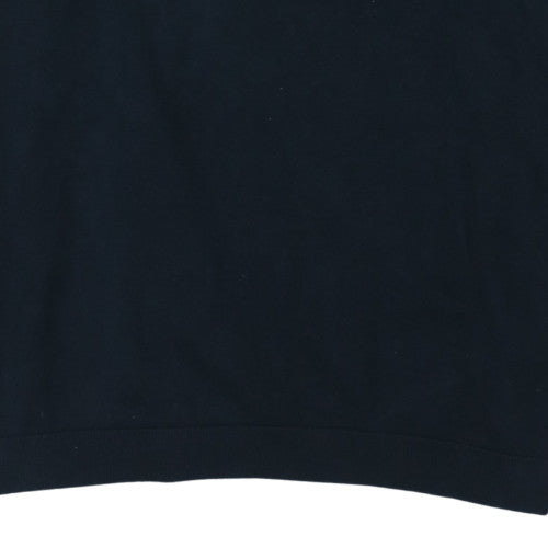 Lambretta Men's Black 3XL 1/4 Zip Cotton Knit Jumper