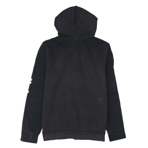 Adidas Womens Black XL Full Zip Hoodie Sweatshirt with Logo Sleeve