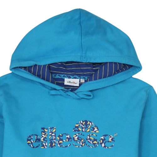 Ellesse Womens Blue Hooded Pullover Sweatshirt Size 14