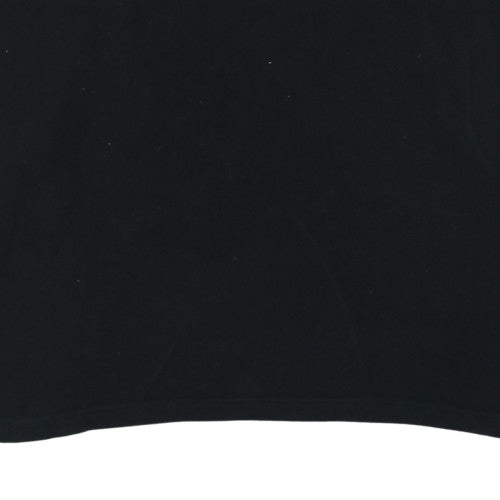 Guinness Men's Black 2XL Striped Rugby Pullover Sweatshirt