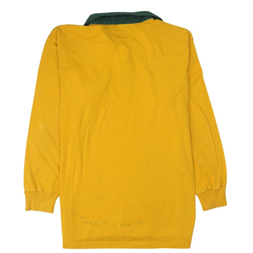 Cotton Traders Men's Yellow XL Pullover Rugby Sweatshirt