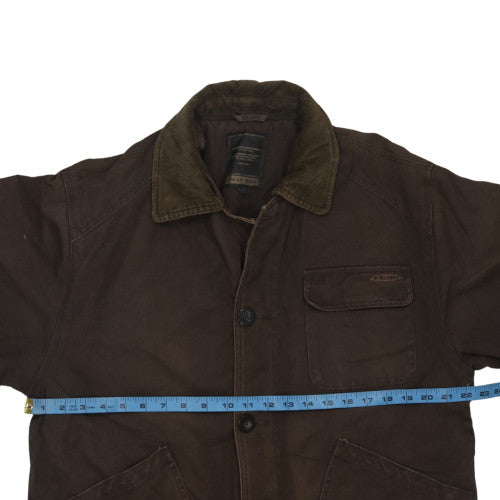 Best Way Men’s Brown Cotton Field Jacket M Workwear Coat