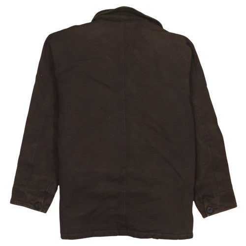 Best Way Men’s Brown Cotton Field Jacket M Workwear Coat