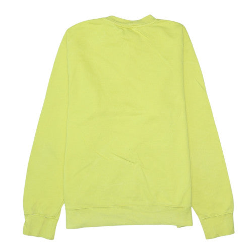 Nike Women's Yellow Crew Neck Pullover Sweatshirt Size M Cotton Blend