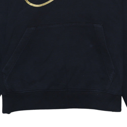 Nike Women's Black Gold Swoosh Pullover Hoodie M