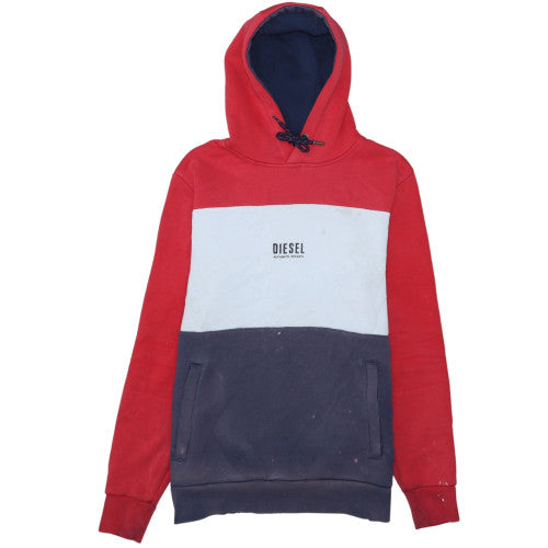 Diesel Mens Multicoloured Pullover Hoodie Size S Regular Fit