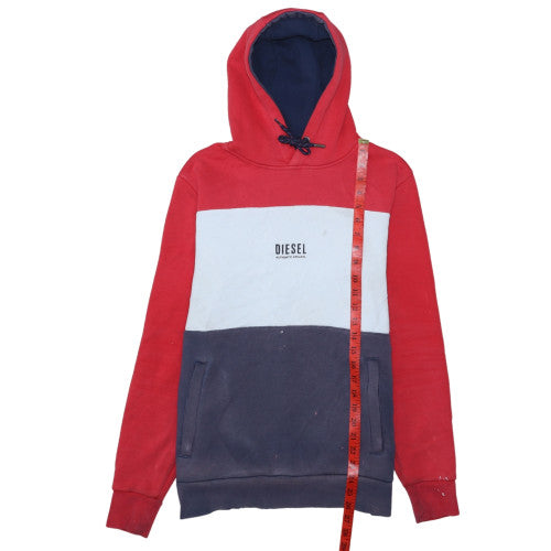 Diesel Mens Multicoloured Pullover Hoodie Size S Regular Fit