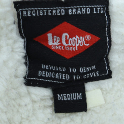 Lee Cooper Men's Grey Full Zip Hoodie Medium Fleece Lined