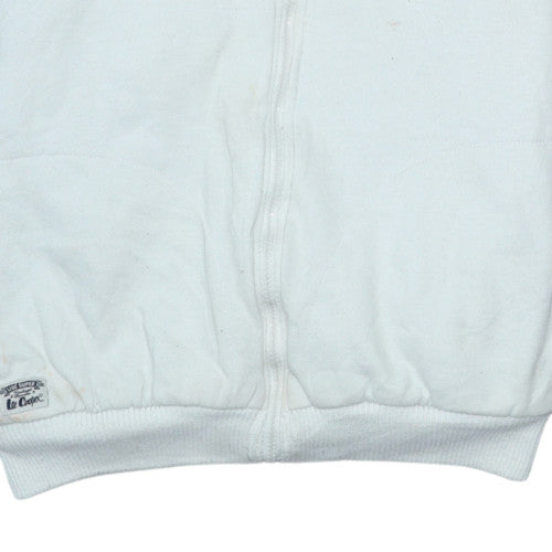 Lee Cooper Men's Grey Full Zip Hoodie Medium Fleece Lined