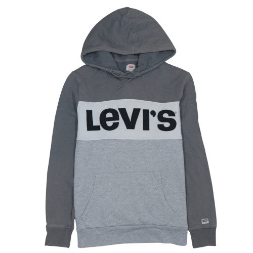 Levi's Men's Grey Pullover Hoodie M Classic Logo Sweatshirt