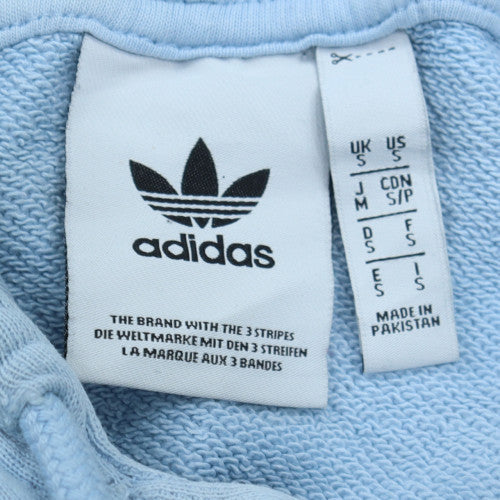 Adidas Mens Blue Pullover Hoodie Small Regular Fit Sportswear
